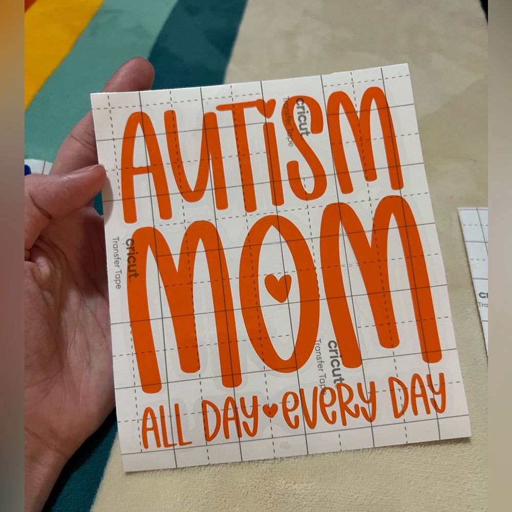 Autism Mom Vinyl Decal ♥️